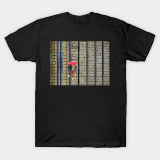 Christmas wreath on the church gates T-Shirt